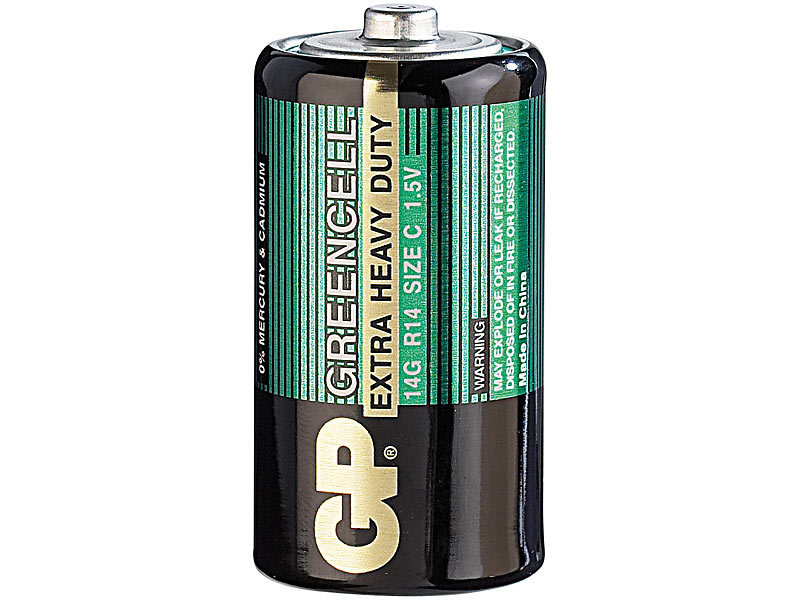 Greencell Batterie Baby Typ C, 4er-Pack