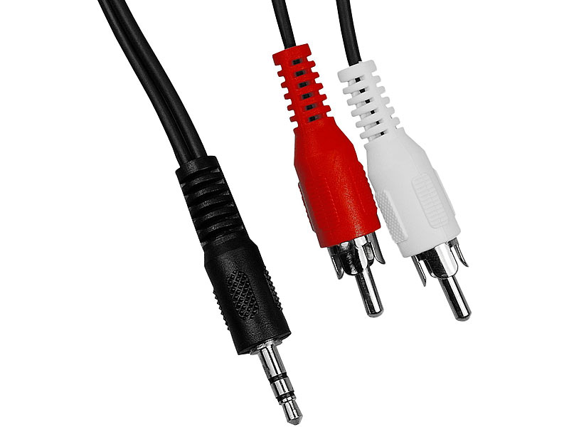 Audiokabel Adapter 2 x Cinchstecker auf 2 x Cinchstecker Cinch-Verbindungskabel 