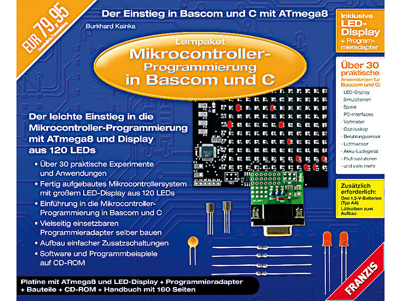 Lernpaket Mikrocontroller-Programmierung in Bascom und C