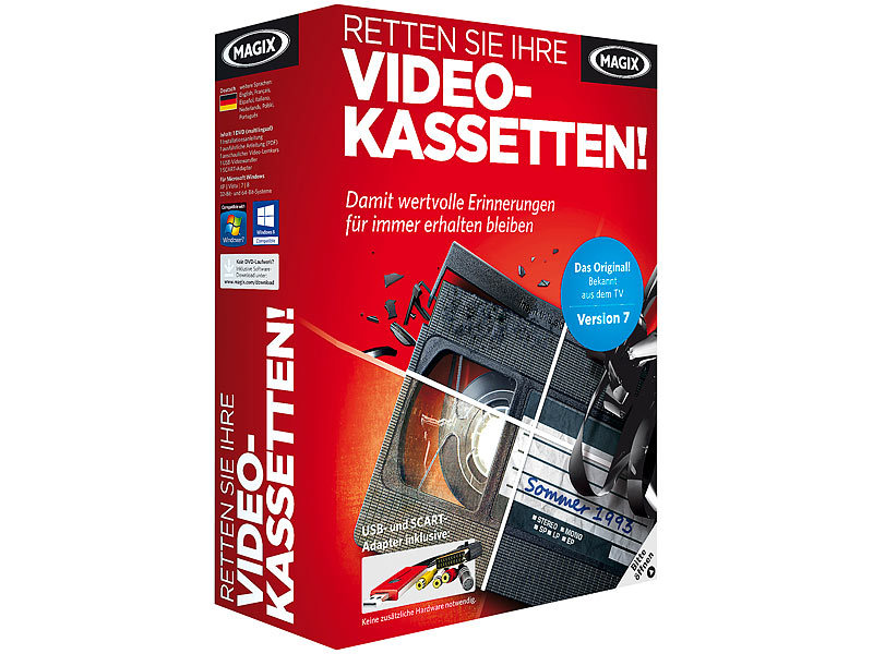 Magix Retten Sie Ihre Videokassetten 7 Probleme MAGIX Retten Sie Ihre Videokassetten 7
