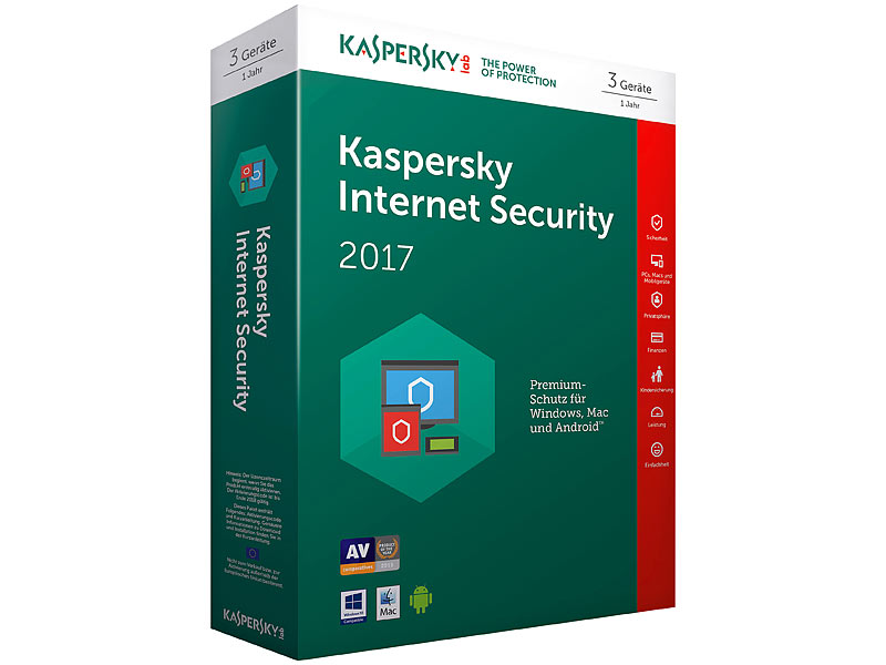 Kaspersky Internet Security 2017 Auf Neuen Pc übertragen Kaspersky Internet Security 2017 mit 3 Lizenzen (PC / Mac)