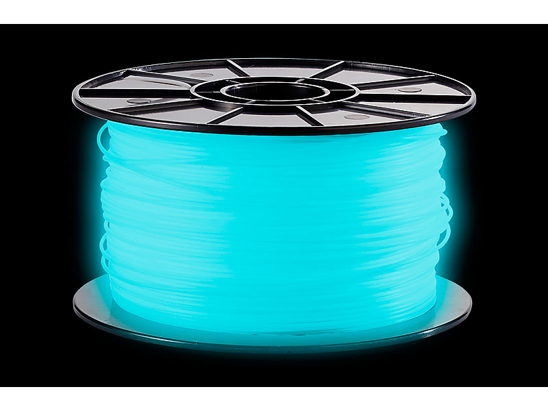 Freesculpt Abs Filament Für 3d Drucker Glow In The Dark 1kg Blau