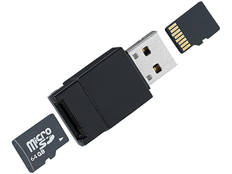 Xystec DualMiniCardReader & USBStick für 2x microSD/SDHC Xystec DualMiniCardReader & USBStick für 2x microSD/SDHC