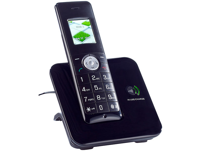 simvalley communications DECT-Schnurlostelefon FNT-1060.komfort, GAP, ECO-DECT Plus