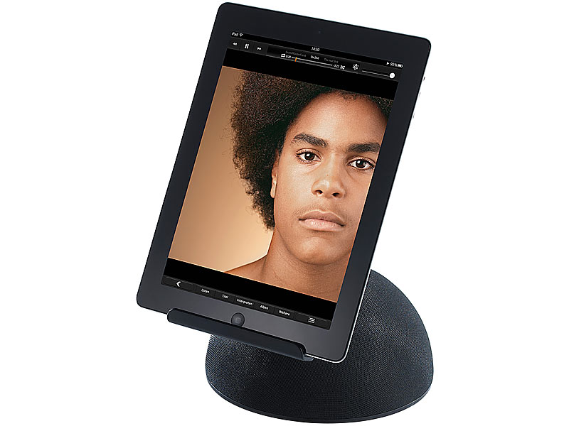 PEARL Tablet Halter: Faltbarer Tablet-Ständer für iPad, Tablet-PC
