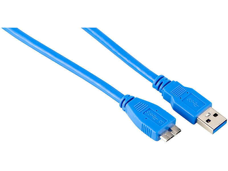 c-enter USB Kabel Micro: USB-3.0-Anschlusskabel, A-Stecker auf
