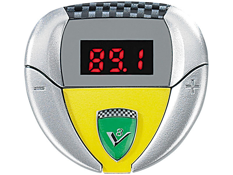 auvisio MP3FMTransmitter mit V8MotorenSound & CarbonLook