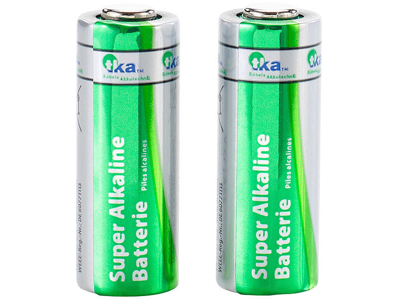 tka 12 Volt Batterie: Alkaline Batterie A23/12 V High Voltage, 2er-Set (A23s  12V)
