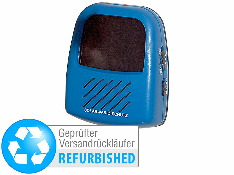 Exbuster Solar Marder-Schreck: 3in1-Solar-Tiervertreiber gegen Mücken, etc.  , Versandrückläufer (Mobile Marder Abwehrgeräte)