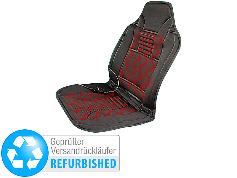 Lescars Sitzheizung Auflage: Beheizbare Kfz-Sitzauflage KSA-200.h,  (Versandrückläufer) (Auto Sitzheizung Auflage)
