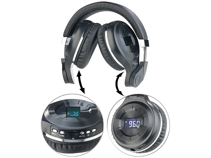 auvisio Headset Radio MP3Kopfhörer mit Bluetooth