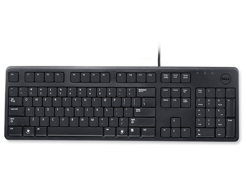 Dell KB212-B Quietkey USB Tastatur – Leises Tippen, Ohne Hintergrundbeleuchtung
