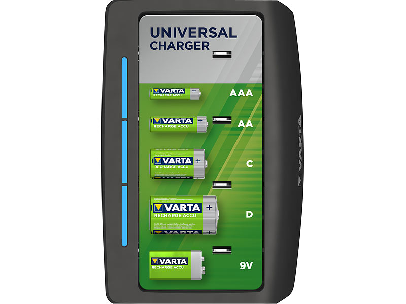 Varta Universalladegerät: Universal Akku Ladegerät für Typ universal handy akku ladegerät geschenkt