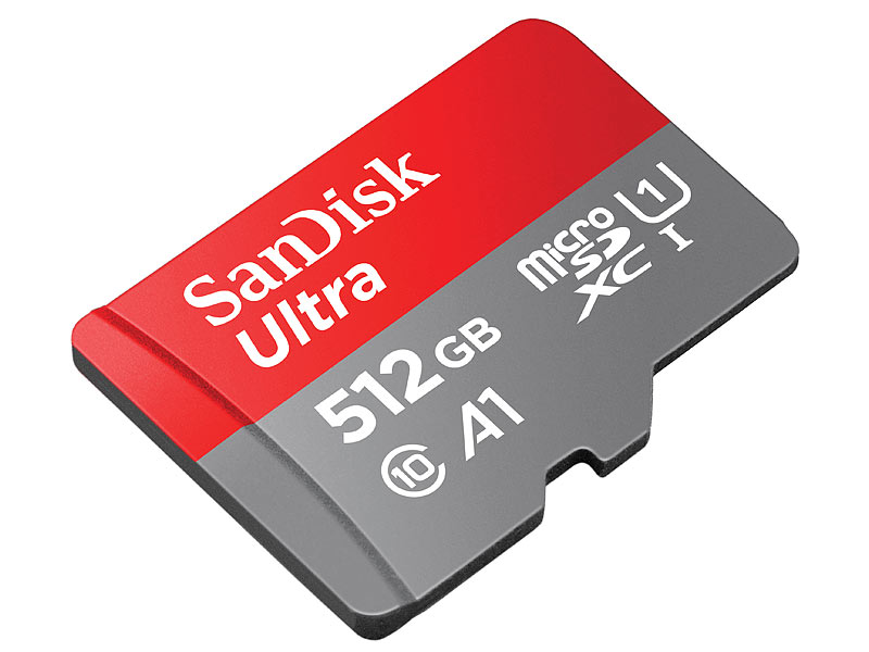 Cartão MicroSD SanDisk 512GB - Ultra Rápido Para Chromebook Com Adaptador Incluso