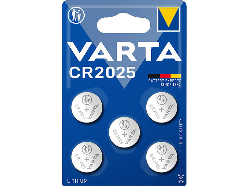 Varta Lithium Knopfzelle CR2450, Lithium, Batterien