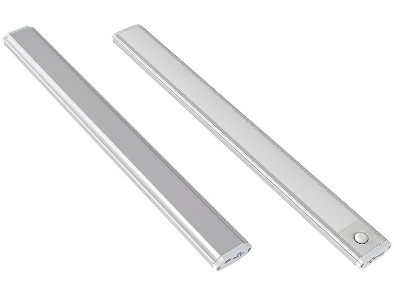 Lunartec Lichtleiste USB: 2er-Set Akku-LED-Lichtleisten mit Licht- und  Bewegungssensor, warmweiß (LED Lichtleiste Bewegungsmelder)