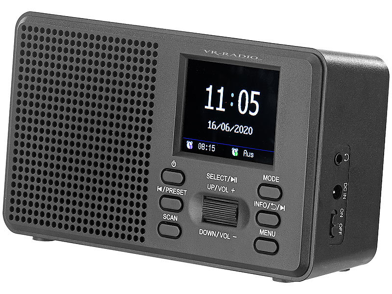 VRRadio DAB Radio Mobiles Digitalradio mit DAB+ und UKW