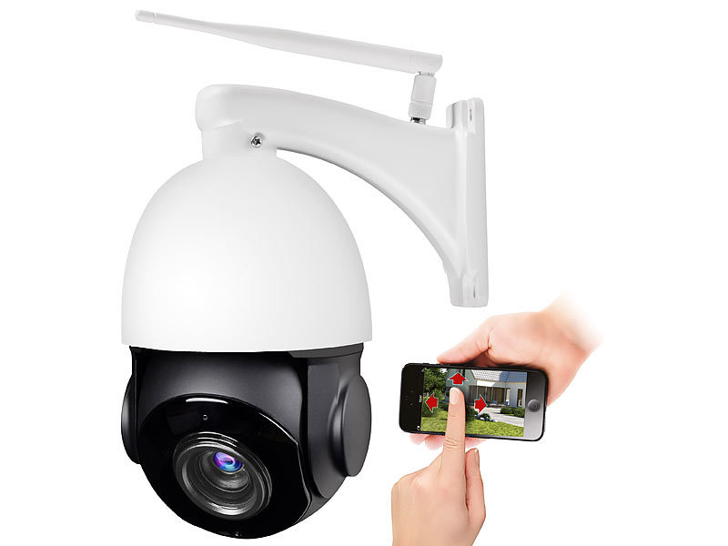 HD Funk Überwachungskamera CCTV Außen IP Dome Kamera Nachtsicht Wlan Monitor 