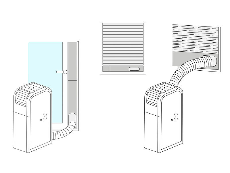Sichler Klimaanlage Schlauch Tür: Universal-Schiebetür-Abdichtung