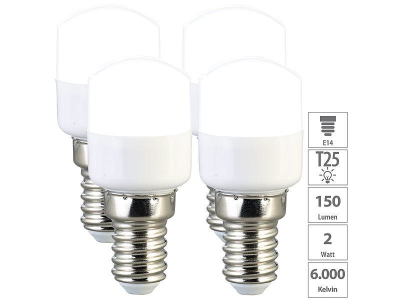 LED Kolben-Lampe E14  LED Kühlschrankleuchte 230V/2W