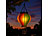 Lunartec LED-Solar-Leuchte "Heißluftballon",Dämmerungssensor, 5lm, 300mAh, IP44 Lunartec Solar-LED-Leuchten "Heißluftballon"
