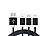 3in1 Ladekabel: Micro USB, USB Type-C & Lightning, 1,2 Meter, schwarz