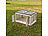 Xcase Faltbare Aufbewahrungsbox mit Deckel & Türen, 85 Liter, weiß Xcase Faltbare Aufbewahrungsboxen mit Deckel und seitlichen Klappen, transparent