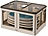 Xcase Faltbare Aufbewahrungsbox mit Deckel & Türen, 85 Liter, weiß Xcase Faltbare Aufbewahrungsboxen mit Deckel und seitlichen Klappen, transparent