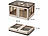 Xcase Faltbare Aufbewahrungsbox mit Deckel & Türen, 85 Liter, weiß Xcase Faltbare Aufbewahrungsboxen mit Deckel und seitlichen Klappen, transparent