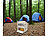 Xcase 4er-Set faltbare Aufbewahrungsboxen mit Deckel, 4 Rollen, 45 l, weiß Xcase Faltbare Aufbewahrungsboxen mit Deckel und seitlichen Klappen, transparent