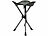 Semptec Urban Survival Technology Dreibein-Camping-Hocker, 43 cm Sitzhöhe, mit Tragetasche und Tragegurt Semptec Urban Survival Technology Dreibein-Camping-Hocker