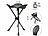 Semptec Urban Survival Technology 4er-Set Dreibein-Camping-Hocker, 43 cm Sitzhöhe, mit Tragetasche Semptec Urban Survival Technology Dreibein-Camping-Hocker