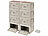 Xcase 4er Set 2er-Set Aufbewahrungsbox mit Deckel und MDF Ablage 30L,wheels Xcase Faltbare Aufbewahrungsboxen mit Deckel, MDF-Ablage und seitlichen Klappen