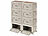 Xcase 4er Set 2er-Set Aufbewahrungsbox mit Deckel und MDF Ablage 30L,wheels Xcase Faltbare Aufbewahrungsboxen mit Deckel, MDF-Ablage und seitlichen Klappen