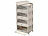 Xcase 4er-Set faltbare Aufbewahrungsboxen mit Deckel, 4 Rollen, 45 l, weiß Xcase Faltbare Aufbewahrungsboxen mit Deckel und seitlichen Klappen, transparent