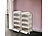 Xcase 8er-Set faltbare Aufbewahrungsboxen mit Deckel, 8 Rollen, 45 l, weiß Xcase Faltbare Aufbewahrungsboxen mit Deckel und seitlichen Klappen, transparent