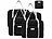 Xcase 4er-Set Faltbare Handgepäck-Taschen für Flugreisen, 23 Liter, schwarz Xcase Faltbare Handgepäck-Reisetaschen