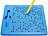 Playtastic 2er-Set magnetische Reise-Zeichentafeln, Stift & Vorlagen, rot & blau Playtastic Magnetische Zeichentafeln