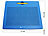 Playtastic Magnetische Reise-Zeichentafel, Stift & Vorlagen, 31 x 25,5 cm, blau Playtastic Magnetische Zeichentafeln