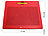 Playtastic 2er-Set magnetische Reise-Zeichentafeln, Stift & Vorlagen, rot & blau Playtastic Magnetische Zeichentafeln