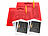 Playtastic 2er-Set magnetische Reise-Zeichentafeln, Stift & Vorlagen, rot Playtastic Magnetische Zeichentafeln 