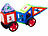 Playtastic 120 magnetische Bausteine, verschiedene Formen Playtastic 