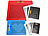 Playtastic 2er-Set magnetische Reise-Zeichentafeln, Stift & Vorlagen, rot & blau Playtastic Magnetische Zeichentafeln