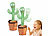 Playtastic 2er-Set singende, nachsprechende & tanzende Kakteen, 2 Modi, Batterie Playtastic Singende, sprechende und tanzende Kakteen