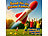 Playtastic Spielzeug-Schaumraketen-Set mit 3 Raketen, Abschussrampe, Fußpumpe Playtastic Schaumraketen-Spielzeuge 