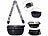 Xcase Bauchtasche aus Kunstleder, mit breitem Gurt, 30 x 16 x 10 cm Xcase Bauchtaschen 