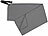 PEARL Mikrofaser-Handtuch, schnell trocknend, 30 x 60 cm, Tasche, anthrazit PEARL Mikrofaser-Handtücher