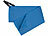 PEARL Mikrofaser-Handtuch mit Tasche, schnell trocknend, 30 x 60 cm, blau PEARL Mikrofaser-Handtücher