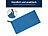 PEARL Mikrofaser-Handtuch mit Tasche, schnell trocknend, 30 x 60 cm, blau PEARL Mikrofaser-Handtücher
