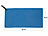 PEARL Mikrofaser-Handtuch mit Tasche, schnell trocknend, 30 x 60 cm, blau PEARL Mikrofaser-Handtücher
